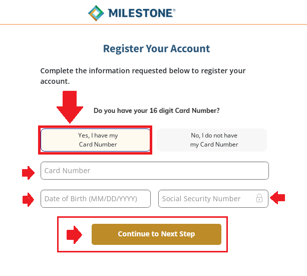 www.milestonecard.comactivate